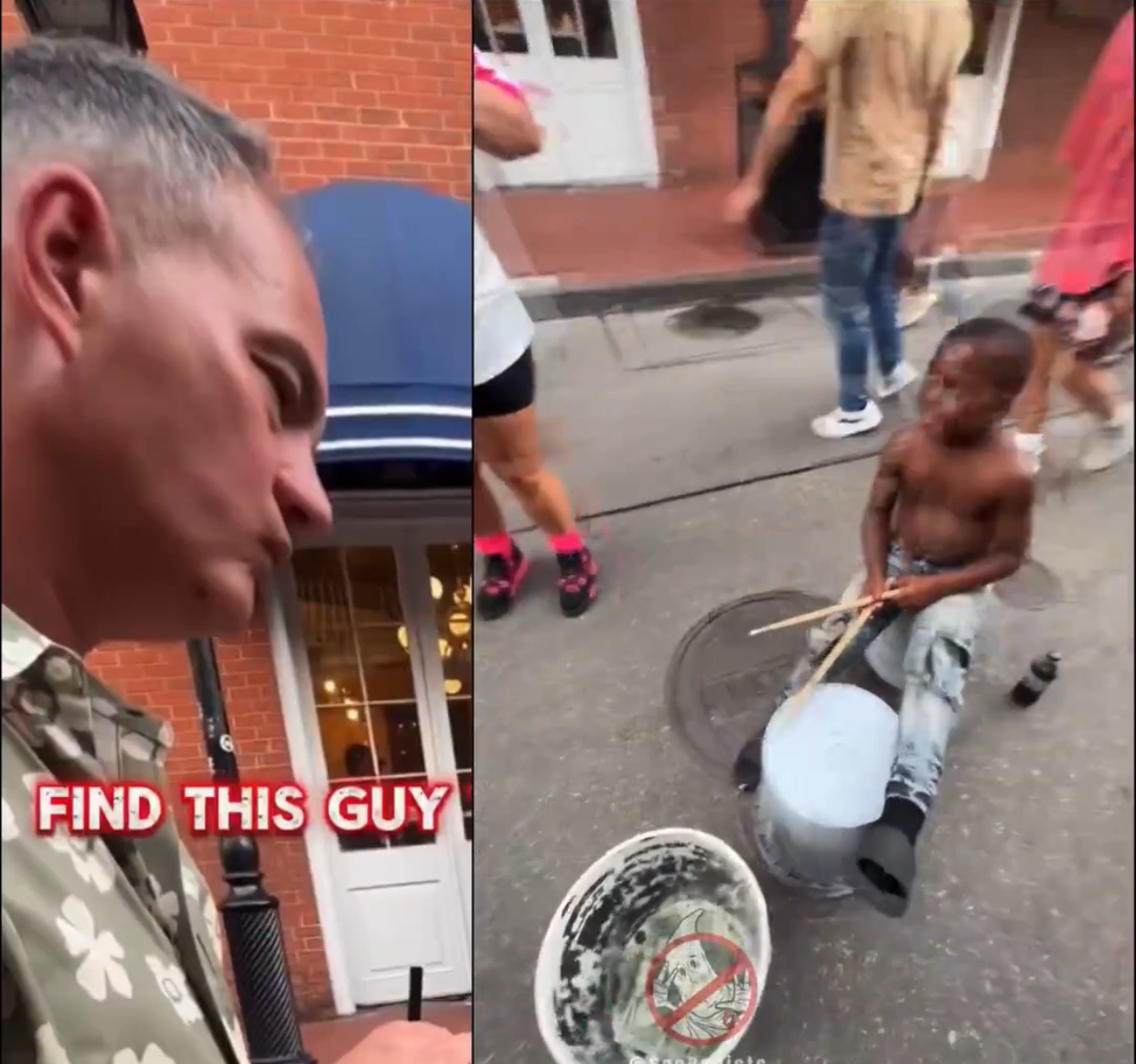 ‼️ADULT WHITE MALE Caught On Camera Calling 6yo Child a “BTCH” While the Little King Plays Music Live On The Street!
